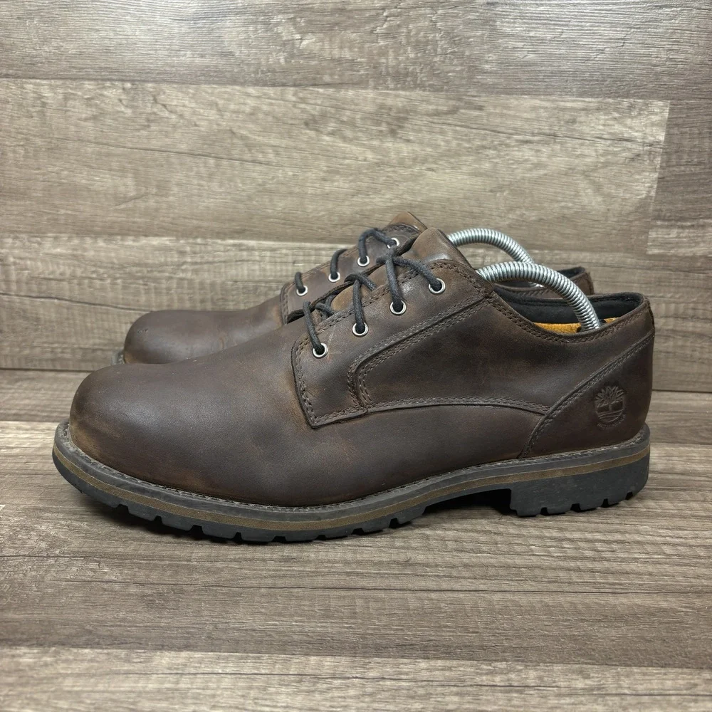 Timberland Redwood Falls Waterproof Leather Brown Mens Size 10.5 9632A Shoes